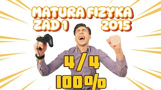 MATURA ROZSZERZONA FIZYKA 2015 ZAD 1 [upl. by Heidi]