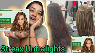 Streax Highlights Hair Color Step By Step Apply ✅ Streax Ultralight Highlight Kit Review in Hindi ✅ [upl. by Perkin451]