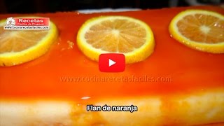 Receta de Flan de naranja casero [upl. by Adnawyt433]