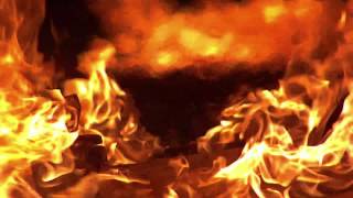 Fire Burning  Free HD Stock Footage [upl. by Anerac115]