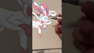 Redesigning Sylveon in MY style artist pokemon funny cursed art subscribe like reels tiktok [upl. by Henrique807]