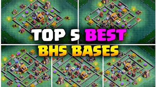 Best Builder hall 5 Trophy Base With Link 2023  Bh5 best top5 bases [upl. by Dosh867]