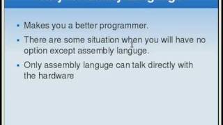 Assembly Language Tutorial 3 Why to use it [upl. by Nagol]