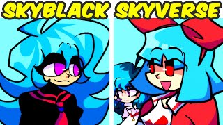 FNF VS Skyblack  Skyverse Saga FULL WEEK Sky Fangirl  FNF MODDEMOFanmade  Friday Night Funkin [upl. by Abernathy]