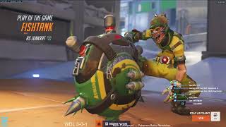 POTG JUNK MAIN AQUAMARINE JUNKRAT SEASON 11 GAMEPLAY OVERWATCH 2 [upl. by Roi923]