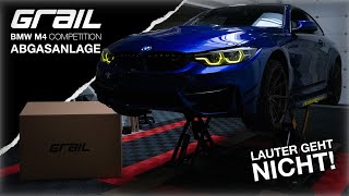 LAUTER GEHT NICHT BMW M4 Grail Abgasanlage  FLOW DOWN [upl. by Brebner]