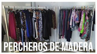 Como hacer un PERCHERO PARA ROPA de madera [upl. by Assilak]