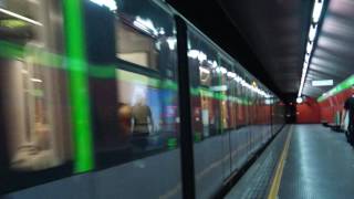 ATM Milan Metro Line 2 train leaving Moscova [upl. by Karame463]