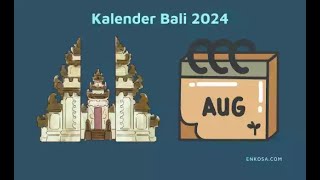 Kalender Bali Agustus 2024 PDF Lengkap [upl. by Asina375]