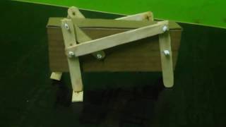 Four legs walking robot mechanism [upl. by Peskoff]