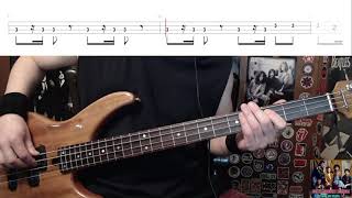 Come On Eileen by Dexys Midnight Runners  Bass Cover with Tabs PlayAlong [upl. by Merras921]