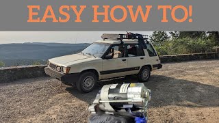 198388 Toyota Tercel wagon How to change a starter [upl. by Auahsoj878]