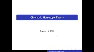 Chromatic homotopy theory  Jacob Lurie [upl. by Myrle]