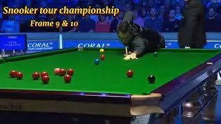 Snooker tour championship Ronnie O’Sullivan Vs Neil Robertson  frame 9 amp 10 [upl. by Retsevlis692]