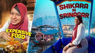 Shikara Ride in Dal Lake  Pari Mahal Wazwan amp Street Food in Kashmir [upl. by Akemak]