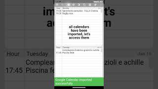 Tutorial import all google calendars to the Weekly Planner app [upl. by Carson]