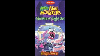 Opening To AAAHH Real Monsters Monsters Night Out 1997 VHS [upl. by Eras]