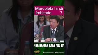 Marcoleta Hindi imbitado sa hearing [upl. by Box]