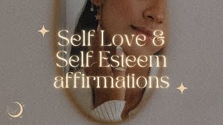 22 Self Love  Self Esteem Affirmations [upl. by Aremmat]