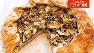 Cheesy Mushroom amp Leek Galette for a Fancy Dinner  Julia At Home S7 E3 [upl. by Dallas]