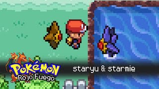 CÓMO CONSEGUIR a STARYU y STARMIE en POKÉMON ROJO FUEGO y VERDE HOJA [upl. by Lena]