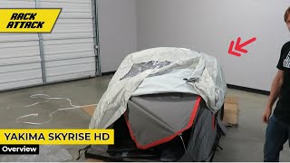 Yakima SkyRise HD MEDIUM 3 Person Roof Top Tent Box Opening Overview [upl. by Stanzel474]