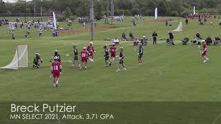 Breck Putzier 2021 Attack Oakdale MN 2010 Lacrosse Highlight Reel [upl. by Christye339]