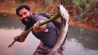 Bamboo Stick Fishing  Primitive Technology  മുളകുന്തം മീൻപിടുത്തം  M4 TECH [upl. by Lorin]