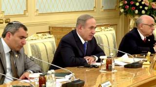 PM Netanyahu Meets President of Kazakhstan Nursultan Nazarbayev [upl. by Neemsay979]