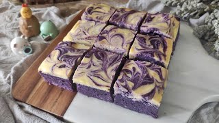 FUDGY UBE BROWNIE CHEESECAKE Delicious And Easy To Make [upl. by Owain]