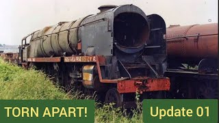 TORN APART Scrapped steam engine gets taken apart and saved SPECIAL UPDATE 01 [upl. by Ellehcear]