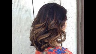 Black Hair With Caramel Balayage [upl. by Sibby]