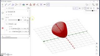 GeoGebra 3D Visualisierung von Rotationskörpern mit Parameterkurven [upl. by Milone]