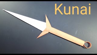 How to Make a Paper Kunai Knife From Naruto  Origami Naruto  Making Minato Kunai From Paper [upl. by Bohs]