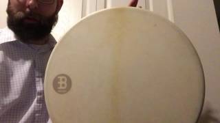 18quot Meinl tunable bodhrán sound test [upl. by Oiram]