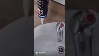 Mastic Man  Sealing Around Bathroom Taps [upl. by Ayhtin339]