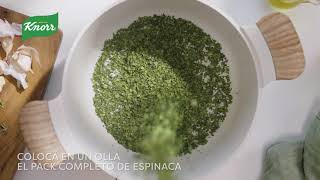 Tarta de espinaca en 3 min  VEGETALES DESHIDRATADOS KNORR [upl. by Erialb]