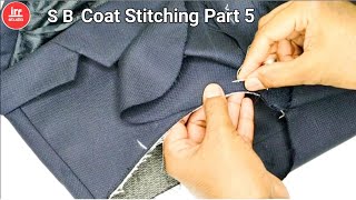 Single Breast Coat Stitching Part 5  How To Sew Mens Coat  Attaching The Coat Sleeve [upl. by Alaine]