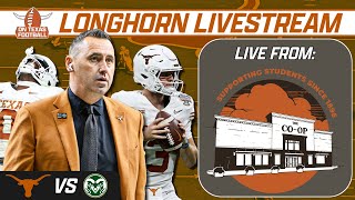 Longhorn Livestream  From the CoOp  Texas vs Colorado State  Jaime Ffrench Commits  Recruiting [upl. by Esaele]