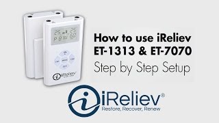 How to use iRelievs TENS EMS System [upl. by Llerej404]