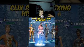 Clix flexing his money on them fortnite fortniteclips gaming shorts [upl. by Lleon209]