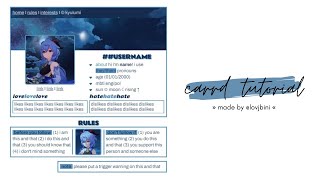 interactive genshin themed carrd tutorial — © kyulumi [upl. by Eirrok405]