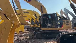 The customer operates CAT 320 excavator on site [upl. by Aicelef743]