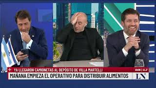 Alimentos fuerte cruce entre el gobierno y Grabois Esteban Trebucq con Eduardo Feinmann [upl. by Irap834]