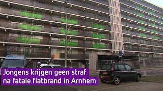 Jongens krijgen geen straf na fatale flatbrand in Arnhem [upl. by Zora]