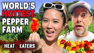 How Hot Ones Legend Smokin’ Ed Currie Grows the World’s Hottest Peppers  Heat Eaters [upl. by Assereht]