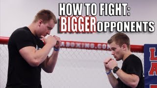 How to Fight Someone Bigger Than You  Overhand Right Punch [upl. by Studley]