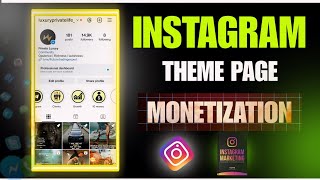 Monetizing Instagram Theme Page  Instagram Theme Page Business [upl. by Millham963]