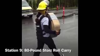 Michelle Vs Surrey BC Firefighter Physical AssessmentApril 2013 [upl. by Shepard]