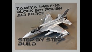 F 16 Block 52 Tamiya 1 48 Step by Step build [upl. by Reggy]